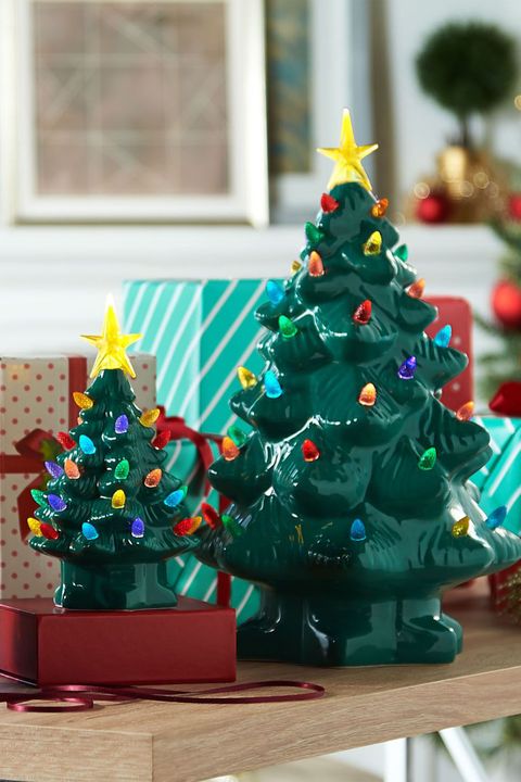 retro ceramic christmas trees