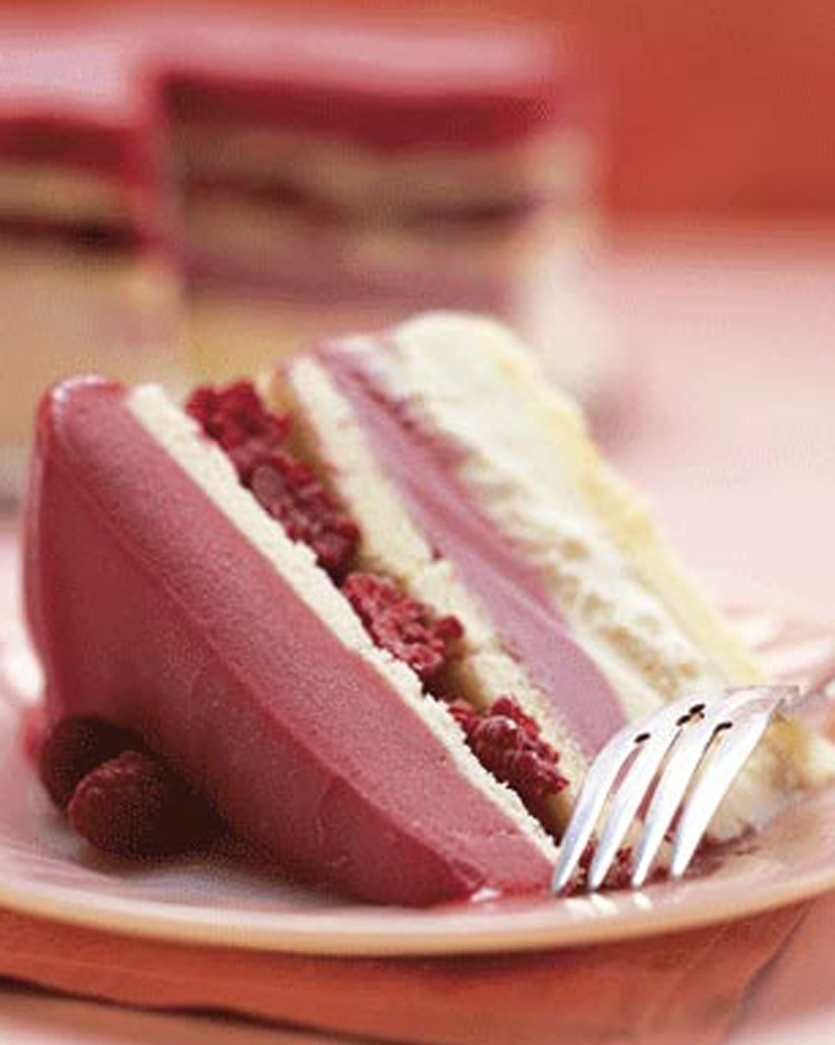 frozen raspberry layer cake