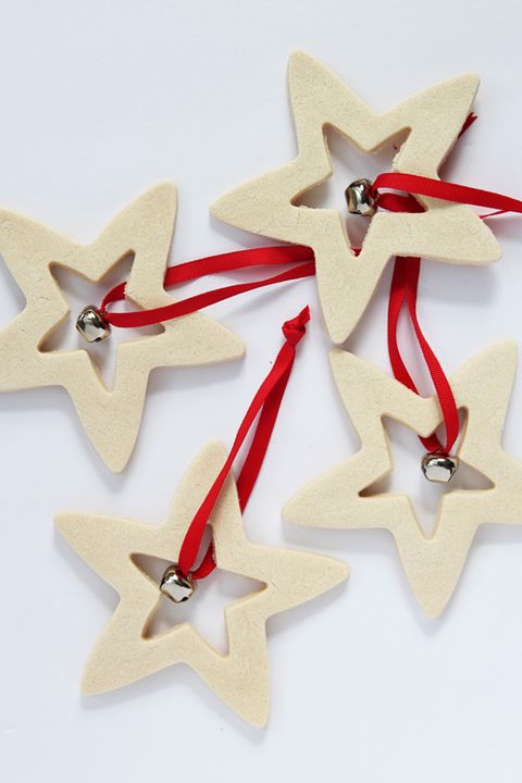 salt dough star ornaments