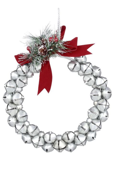 vintage jingle bell wreath