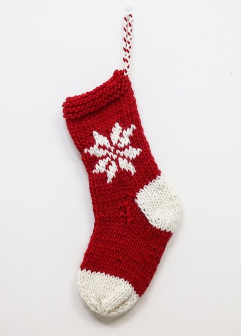 vintage knit christmas stocking how-to