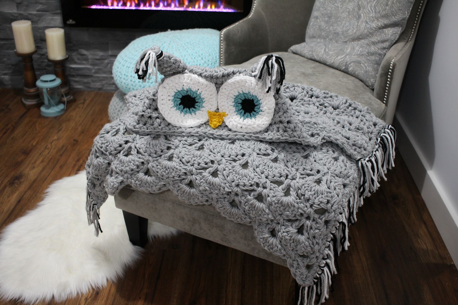 Diy Crochet Owl Blanket How To Make Hooded Owl Blanket
