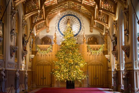 Christmas tree at Windsor Castle