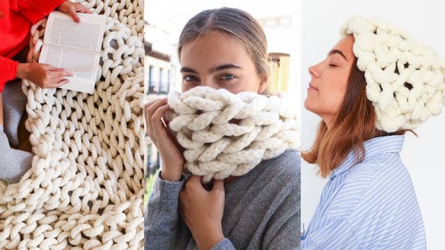 Chunky Knit Kits Are Here to Make Arm-Knitting Way Easier