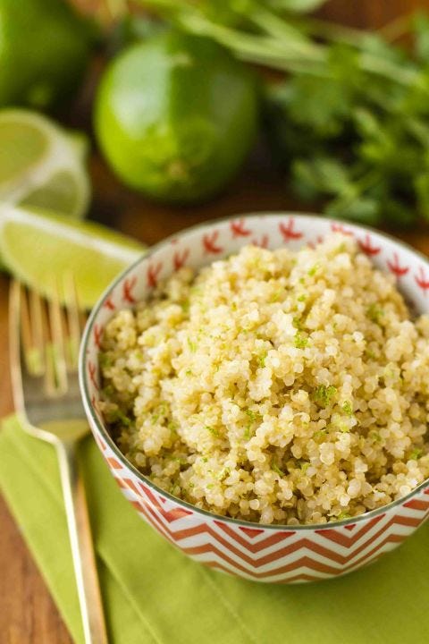 Kokosnuss-Kalk-Quinoa Kokos Limette Quinoa