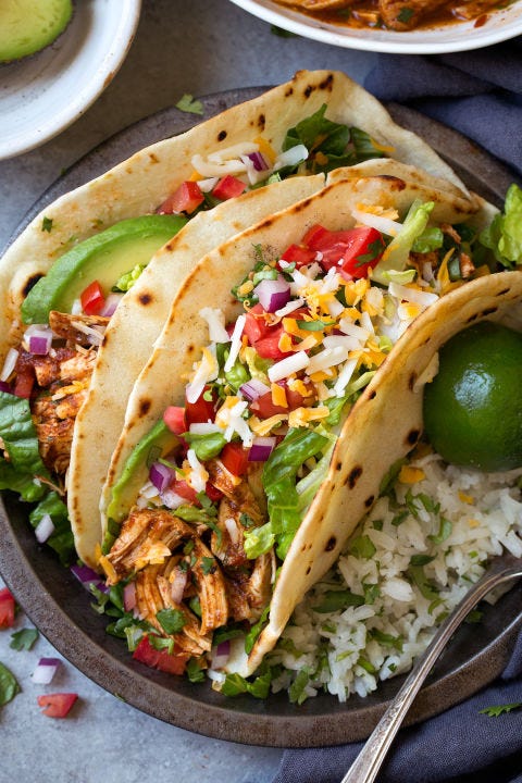 Salsa Hähnchen Tacos Salsa Hähnchen Tacos