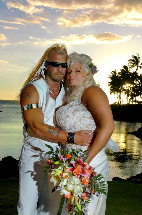 Dog and Beth on their wedding day in 2006.