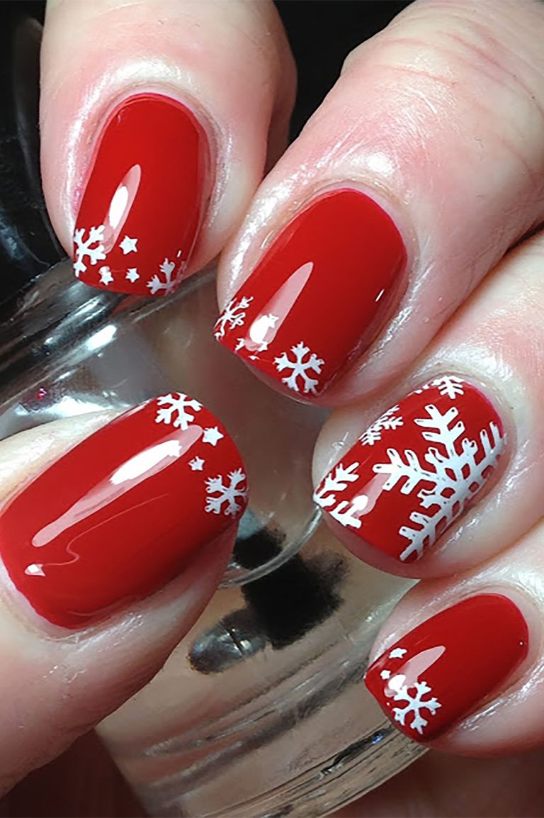 11 Best Christmas Nail Art Design Ideas 2017 - Easy Holiday Nails