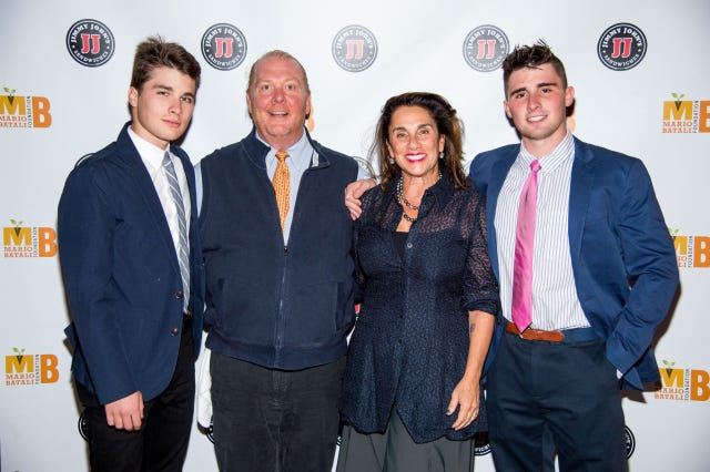 Mario Batali's gezin's family