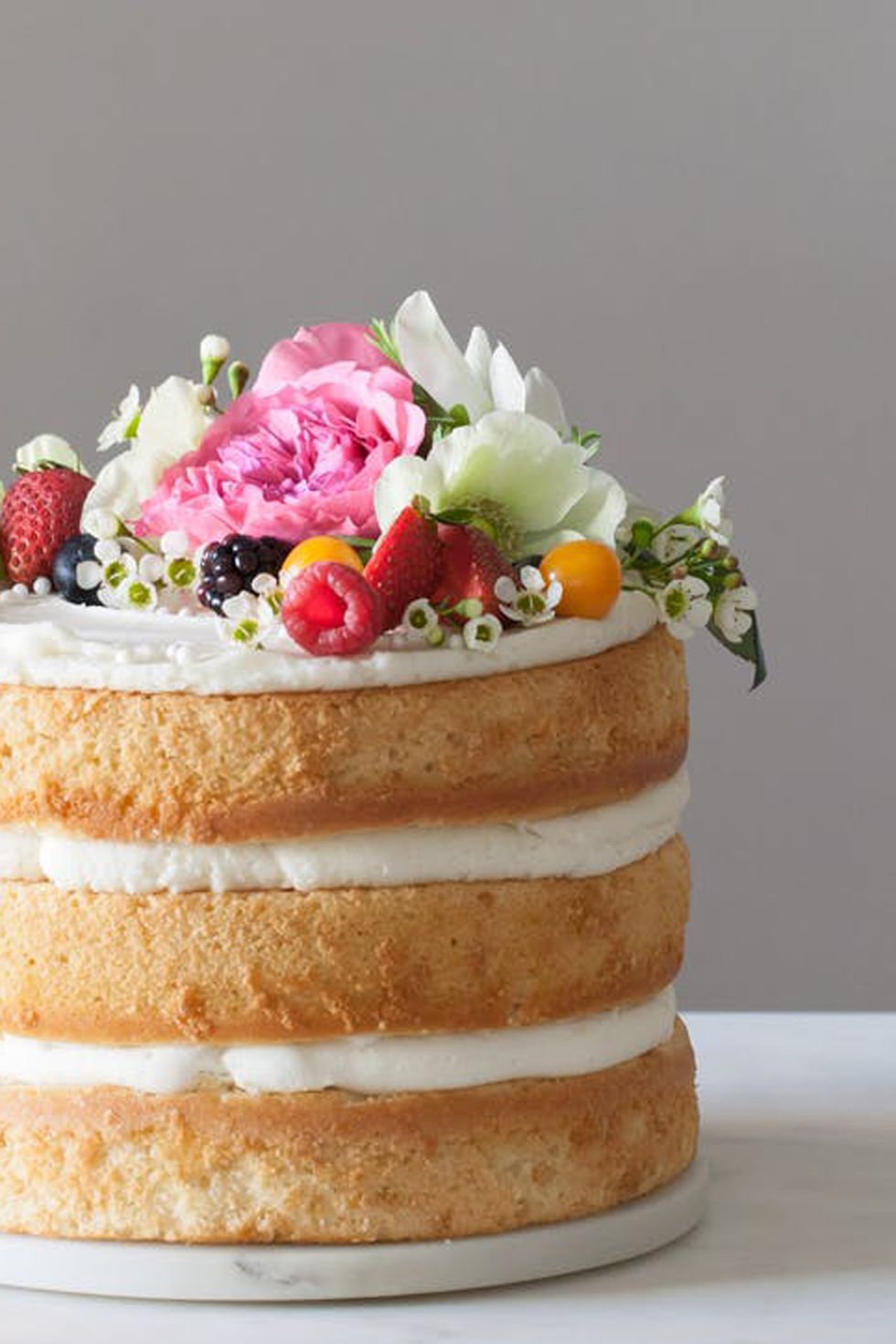 no-fondant wedding cake