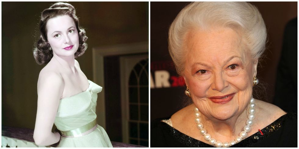 Celebrities over 90: Then and now