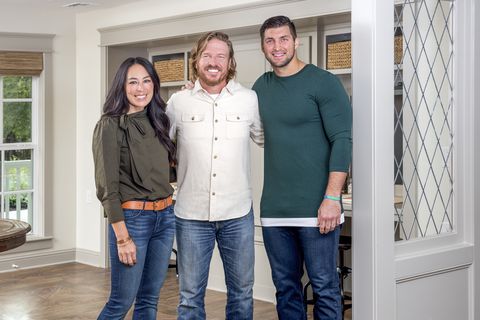 Joanna Gaines, Chip Gaines and Tim Tebow.