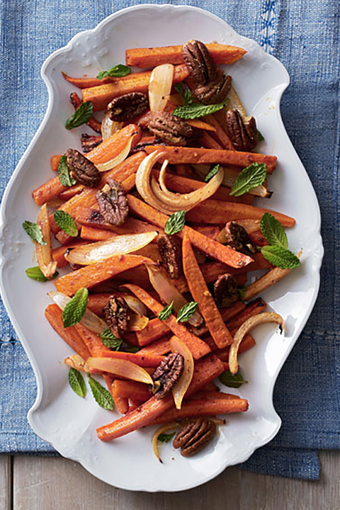 roasted sweet potatoes and carrots