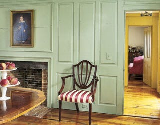 Green dining room