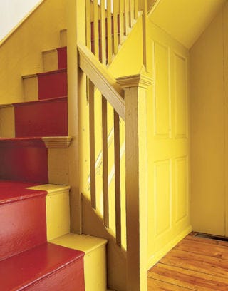 Ochre stairwell