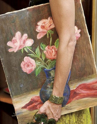 A Still-Life of Pink Roses from The Mill