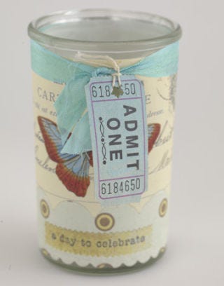 butterfly candle party favor