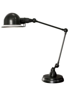 black accent task lamp