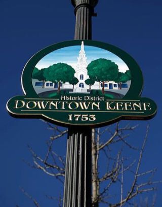 keene town sign