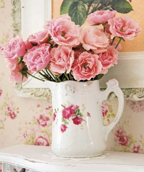 Roses in a Pitcher