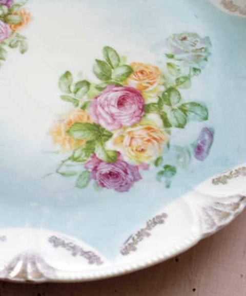 Blue Rose Plate
