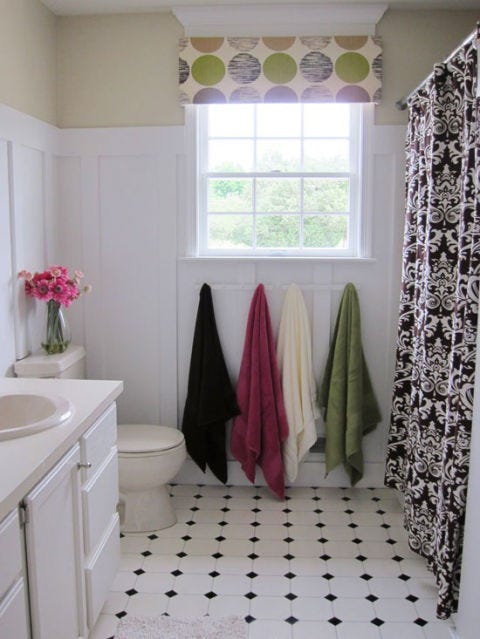 Room, Interior design, Floor, Flooring, Property, Textile, Interior design, Pink, Bathroom cabinet, Home, 