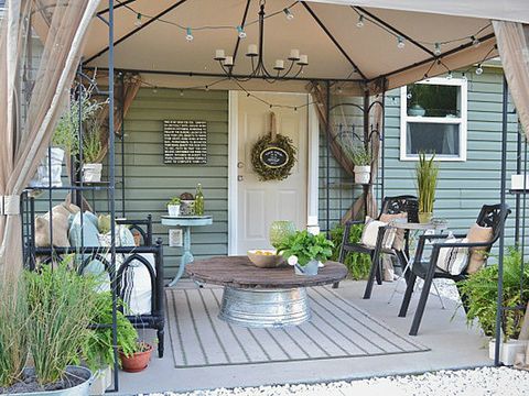 Liz Marie Blog Patio Before and After - Patio Decorating Ideas