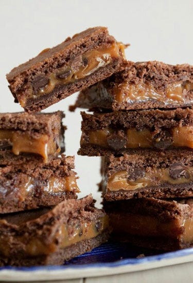caramel brownies