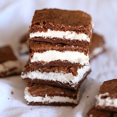 oreo cream-filled brownies