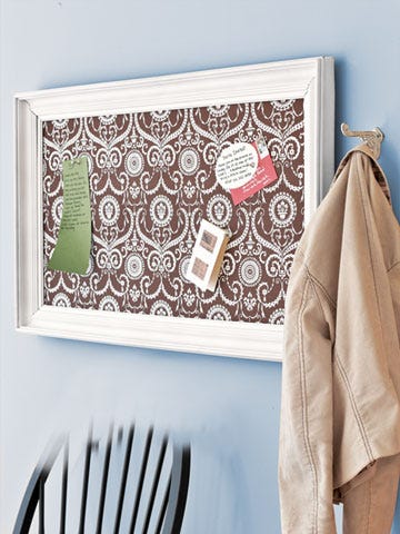 How To Make A Message Board Diy Craft Magnetic Fabric Message Board