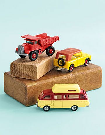 vintage looking toy trucks