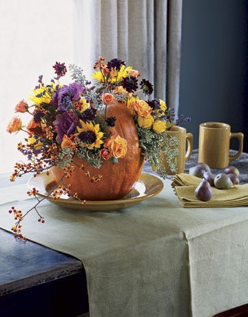 Easy Pumpkin Centerpiece - How to Make a Pumpkin Centerpiece