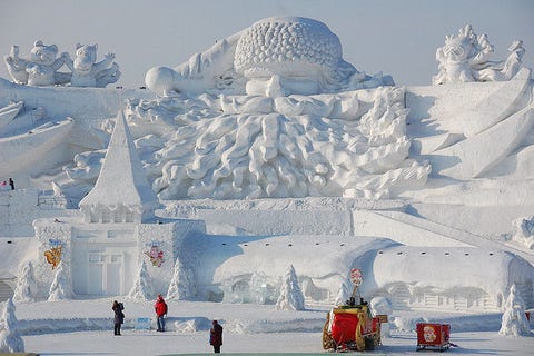 Beautiful Photos From The Ice Sculpture Festival In Harbin China