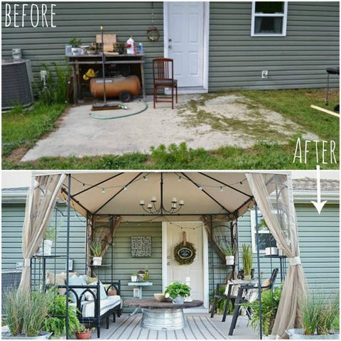 Liz Marie Blog Patio Before And After Decorating Ideas Image