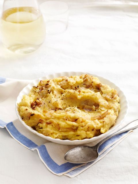 mashed potatoes with caramelized fennel
