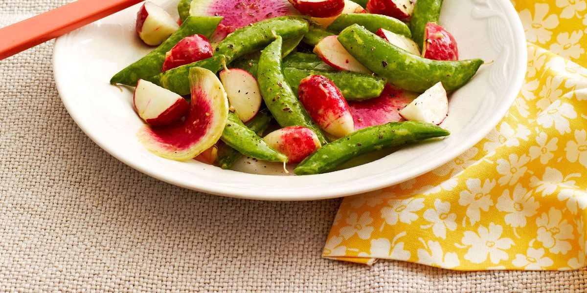 Snap Pea and Radish Salad with Tahini Dressing Recipe