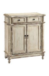 hand painted two drawer accent chest