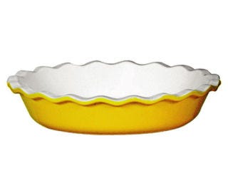 yellow pie dish