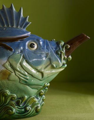 spiny fish teapot