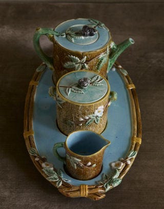 floral tea set