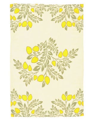 floral tea towel