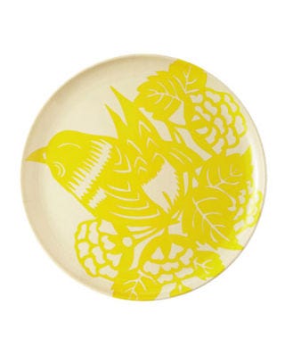yellow bird plate