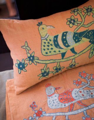 embroidered pillows from afghanistan