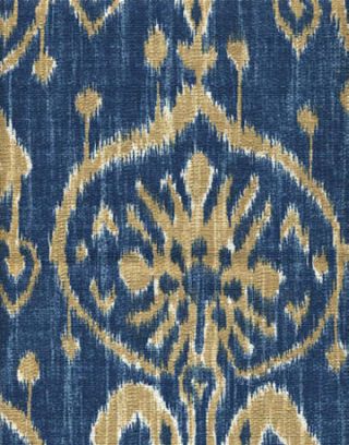 blue ikat fabric