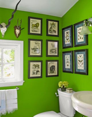 green bathroom