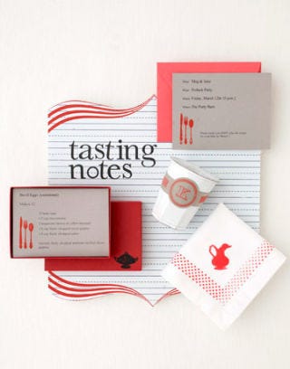 potluck party place mat invitation napkin cup favor