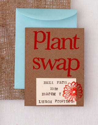 plant swap invitation