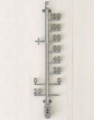 zinc outdoor thermometer 