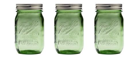 ball jars heritage collection green blue canning kitchen