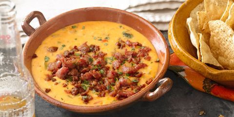 Queso Fundido With Roasted Poblano Peppers And Chorizo Recipe